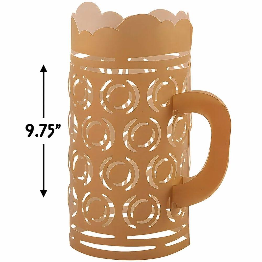 Fun Express Oktoberfest Luminary Beer Mugs, 12 Pieces