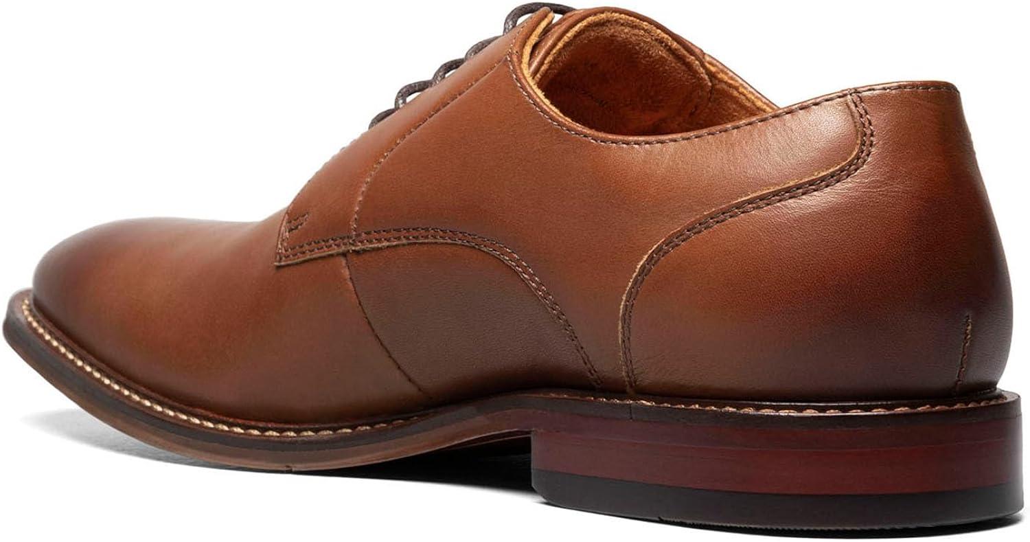 Men's Chocolate Genuine Leather Lace-up Oxford Shoes