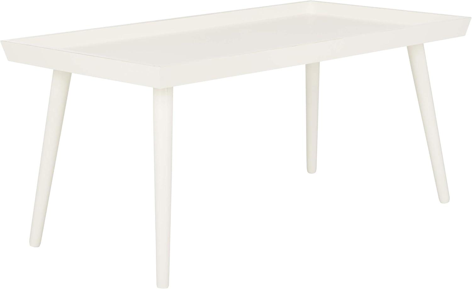 Nonie Coffee Table With Tray - Vintage White - Safavieh