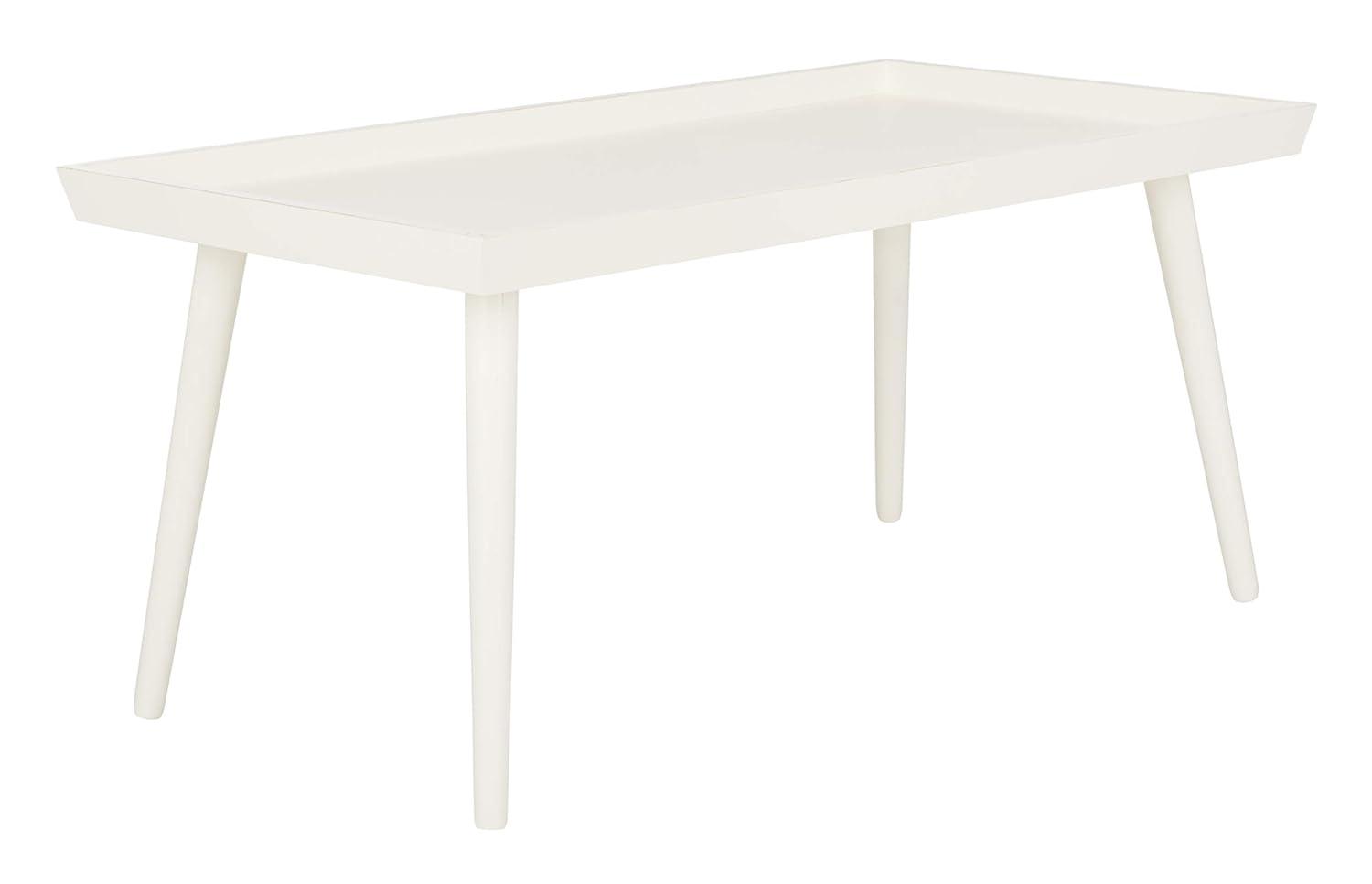 Nonie Coffee Table With Tray - Vintage White - Safavieh