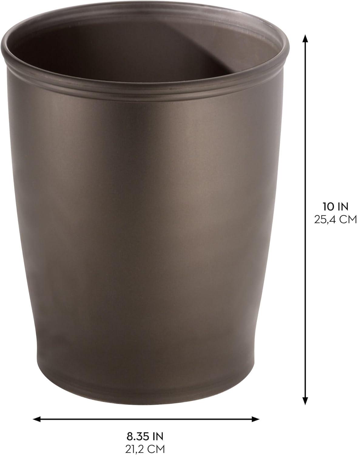 iDesign iDesign Kent Plastic Wastebasket Trash Can, 8.25" x 10"