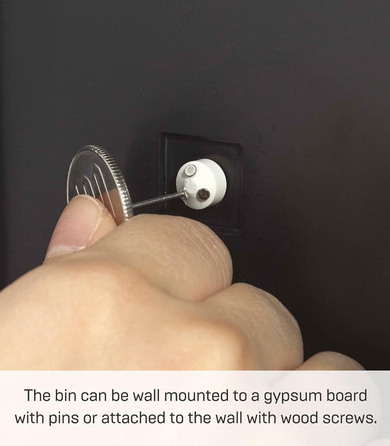 Yamazaki Home Tower Yamazaki Home Wall Mounted Storage Or Trash Bin, Small Wastebasket