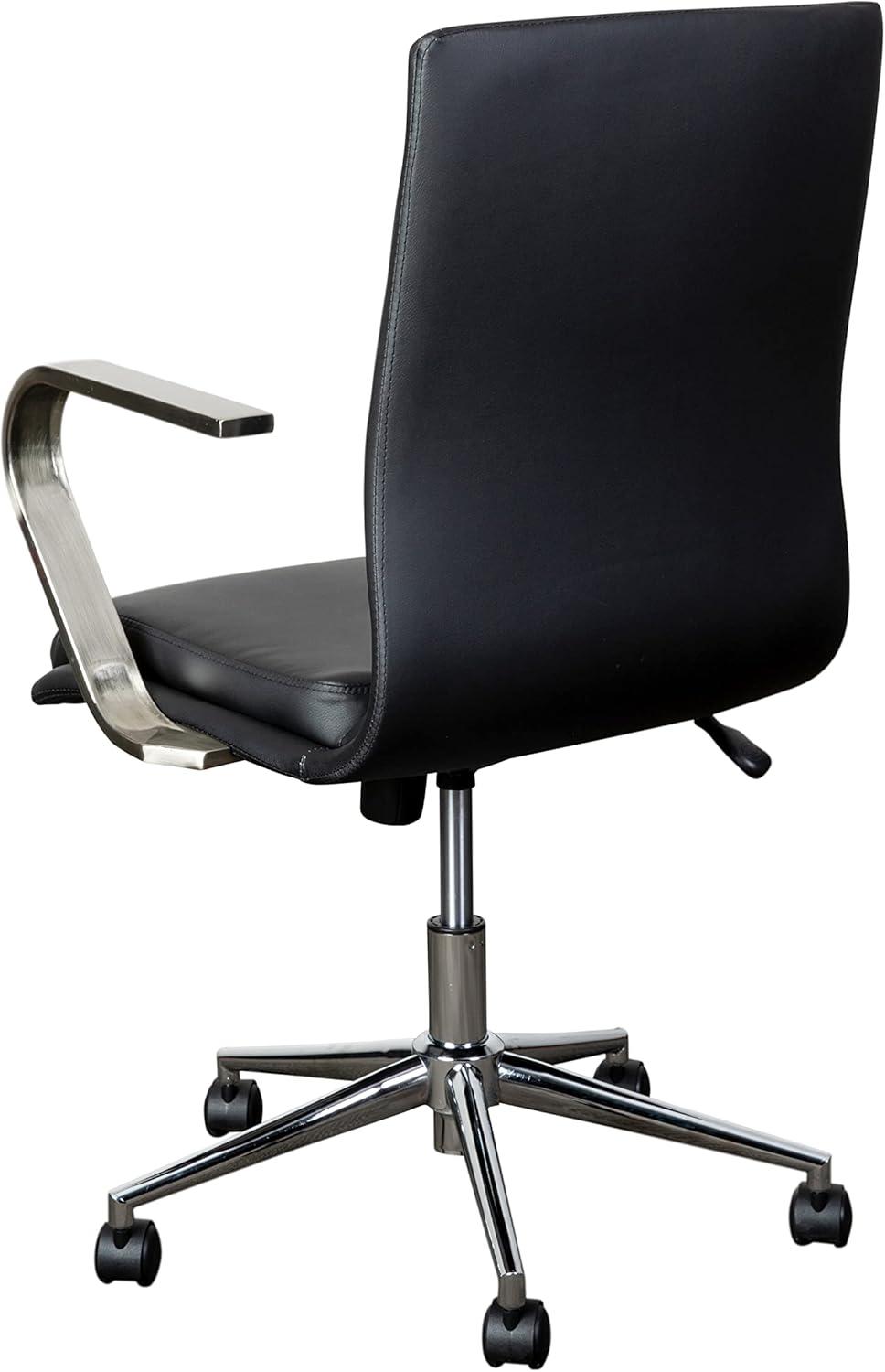 Flash Furniture Mid-Back Designer Upholstered Swivel Executive Office Chair with Armrests