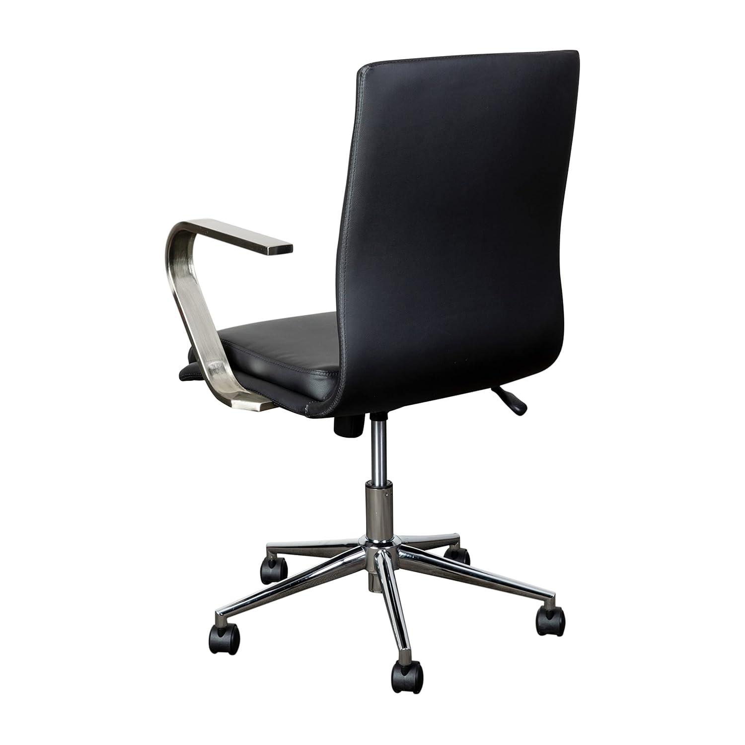 Flash Furniture Mid-Back Designer Upholstered Swivel Executive Office Chair with Armrests
