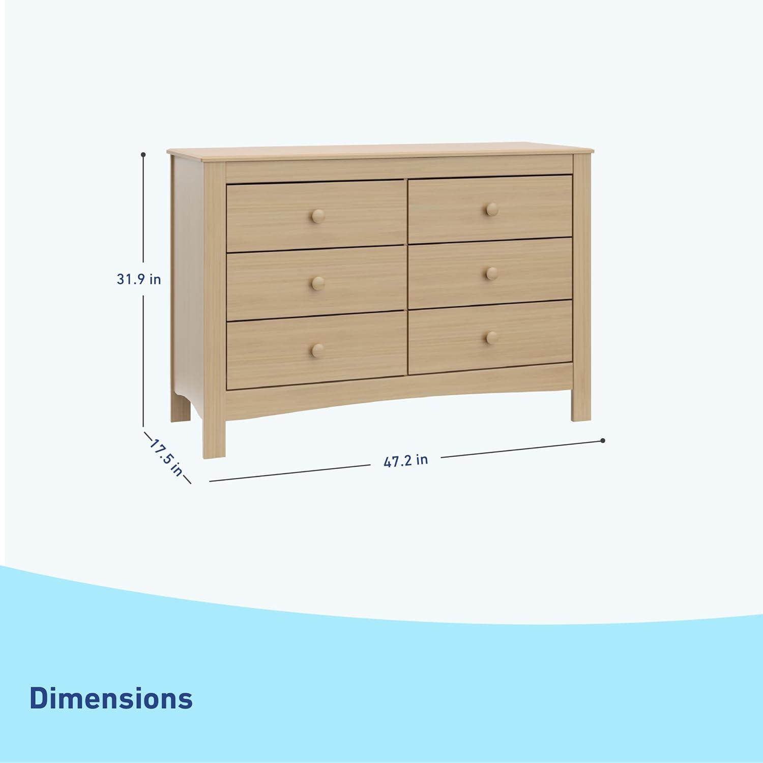 Graco Noah 6 Drawer Dresser with Interlocking Drawers