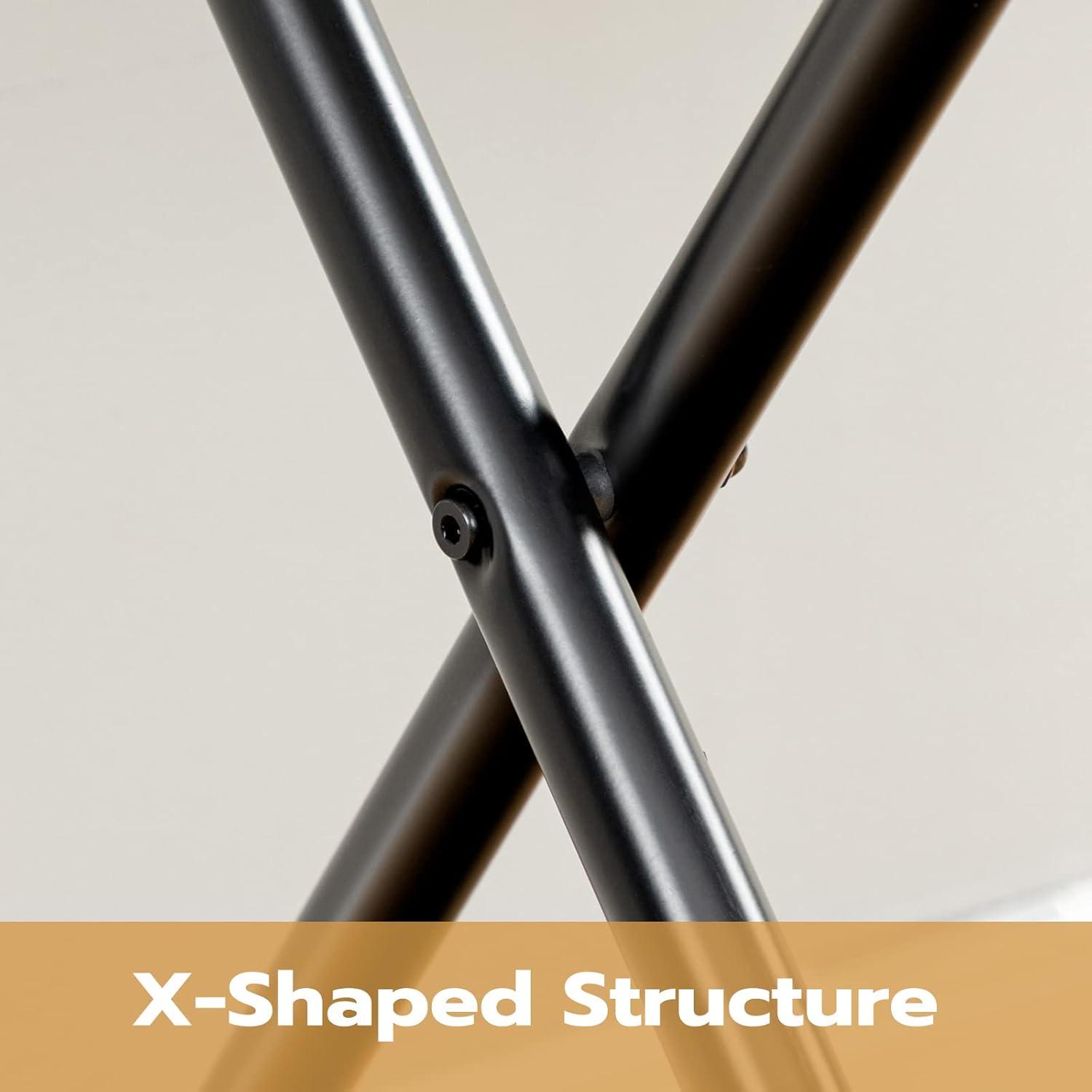 BINO Luggage Rack, Pack Of 2, Folding Suitcase Stand With Fabric Storage Shelf For Guest Room, Bedroom, Hotel, Holds Up To 100 Lb, 27 X 15.3 X 22 Inches, Space Saving