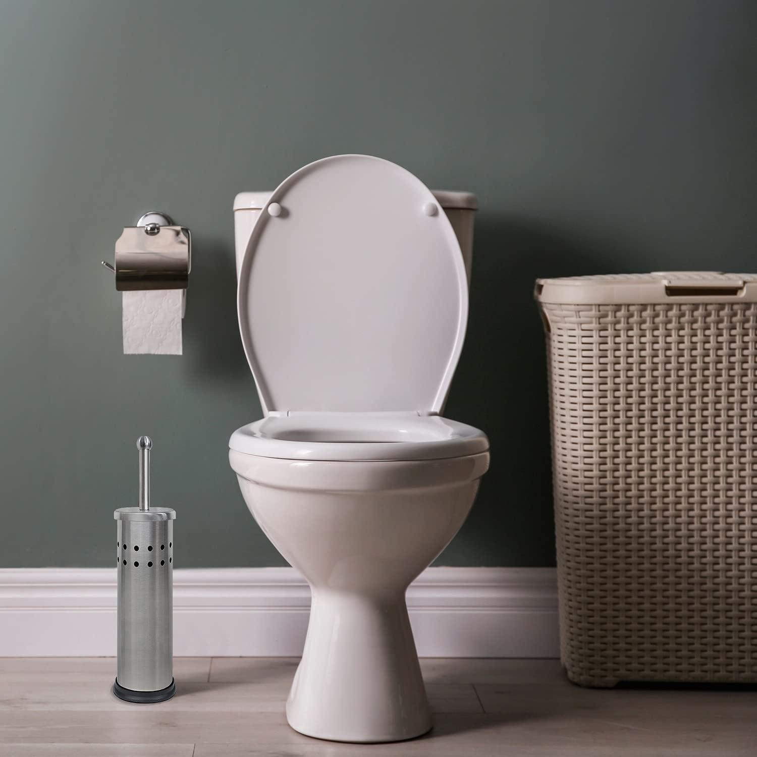 Blue Donuts Blue Donuts Metal Toilet Brush And Holder