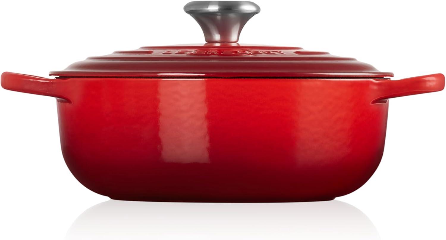 Le Creuset ® Signature 3.5-Qt. Cerise Enameled Cast Iron Sauteuse Oven