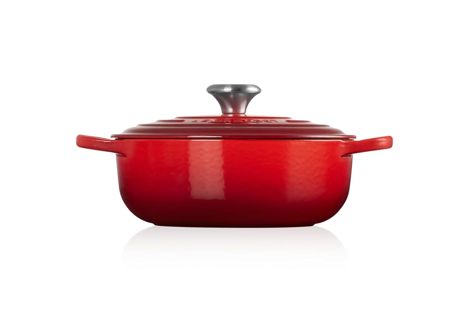 Le Creuset ® Signature 3.5-Qt. Cerise Enameled Cast Iron Sauteuse Oven