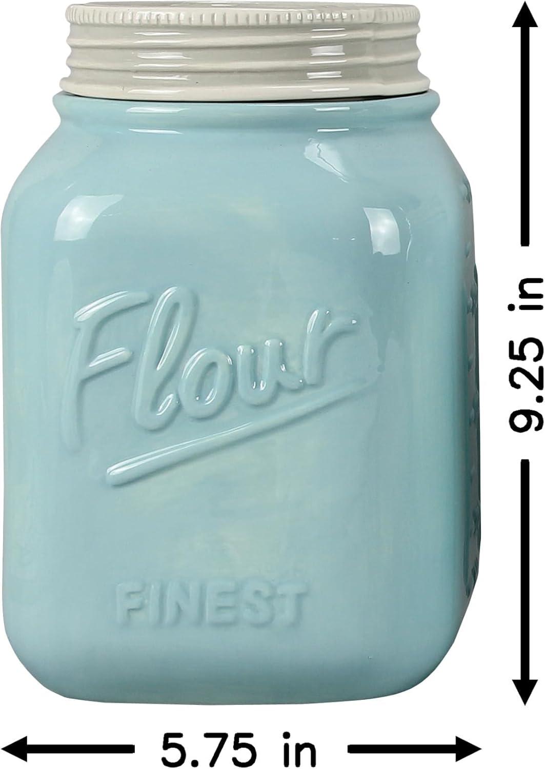 Love Happy Creations LLC Ceramic / Porcelain Canister - Set of 4 (Set of 4)