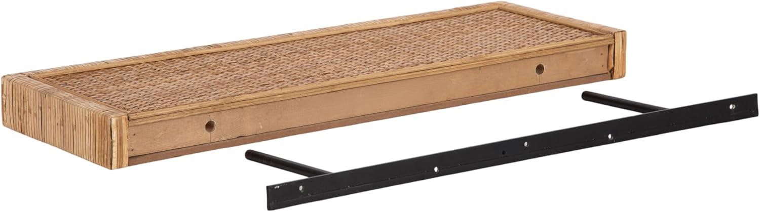 Kate and Laurel Rahmati Two-Piece Rattan Shelf Set