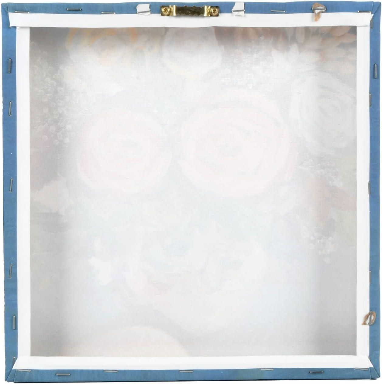 Prinz Glam Bright Flower Head Portrait 11.5" x 11.5" Canvas Wall Art, Multicolor Print