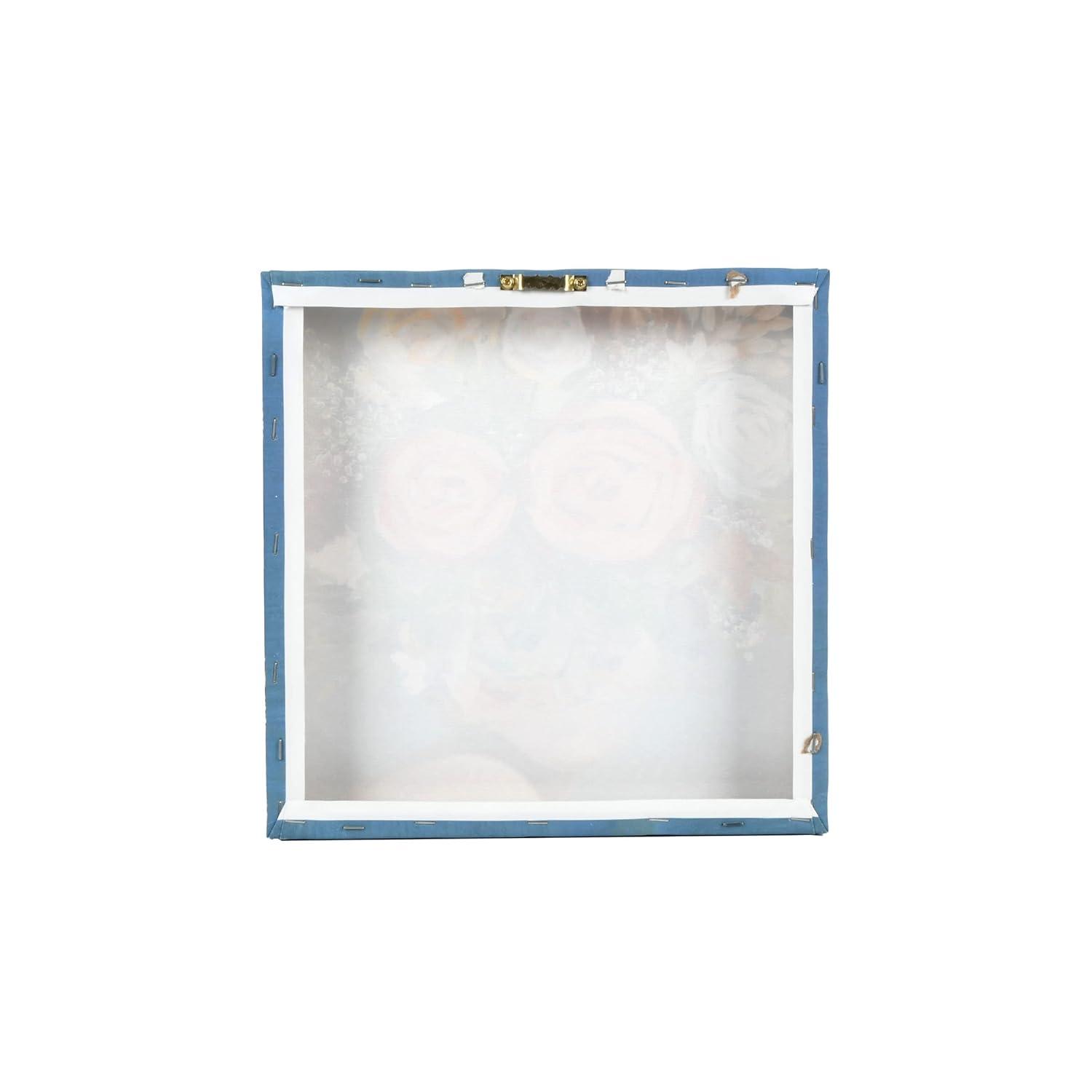 Prinz Glam Bright Flower Head Portrait 11.5" x 11.5" Canvas Wall Art, Multicolor Print