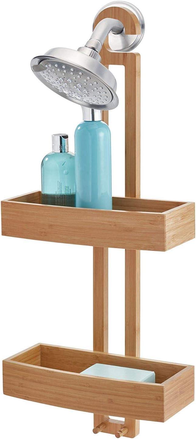 iDesign Formbu Bamboo Hanging Shower Caddy, Natural