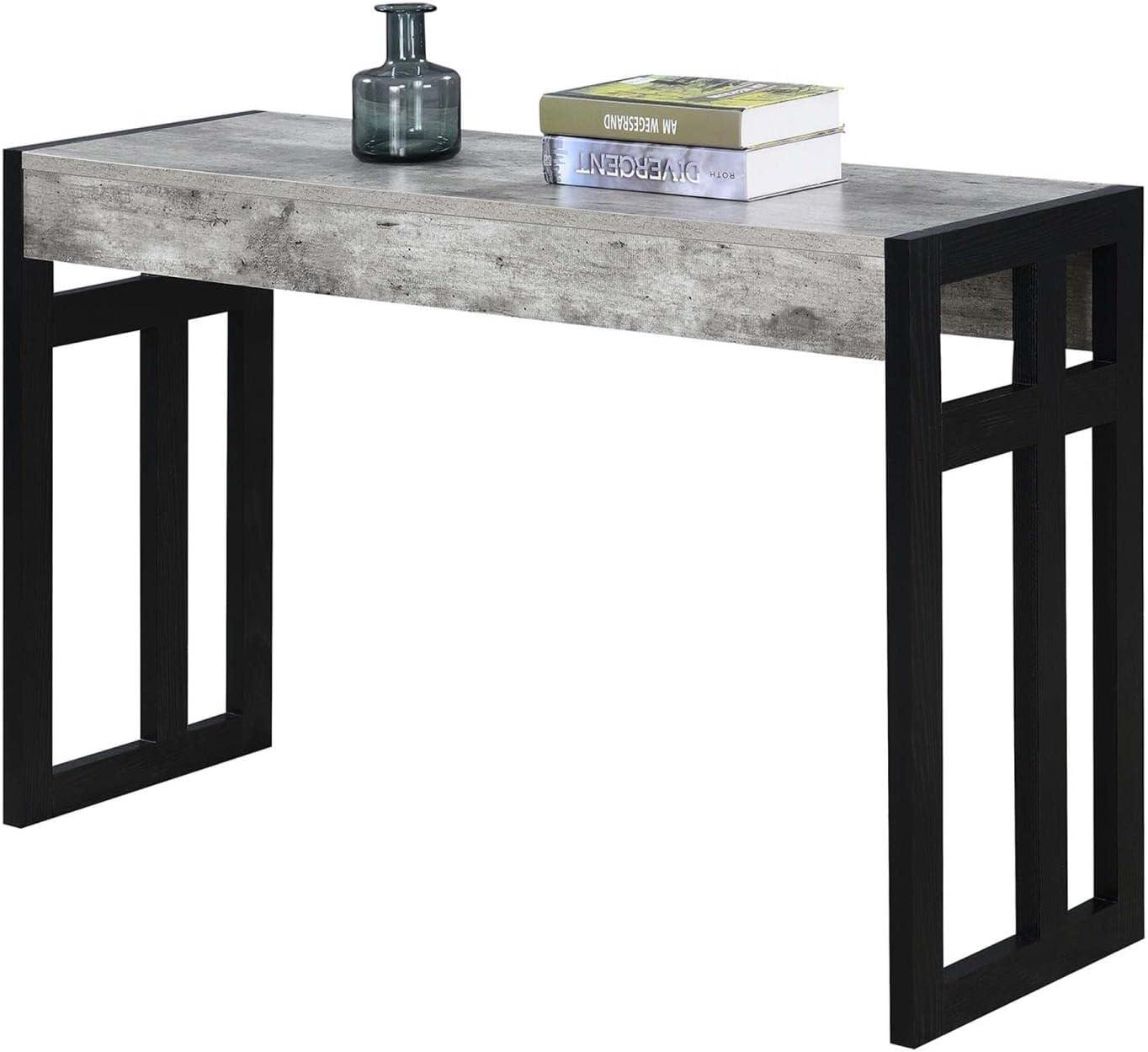 Convenience Concepts Monterey Console Table, Faux Birch/Black