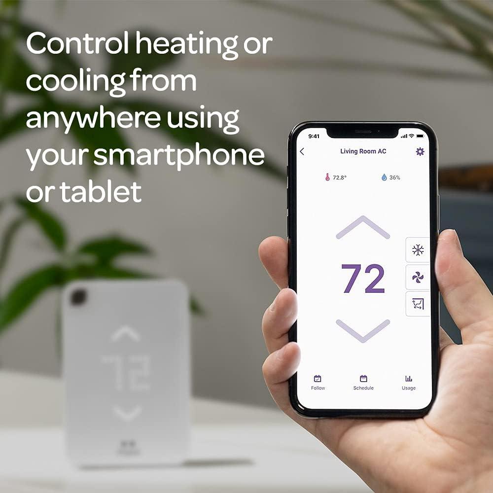 Mysa White Wi-Fi Smart Thermostat for Mini-Split Heat Pumps