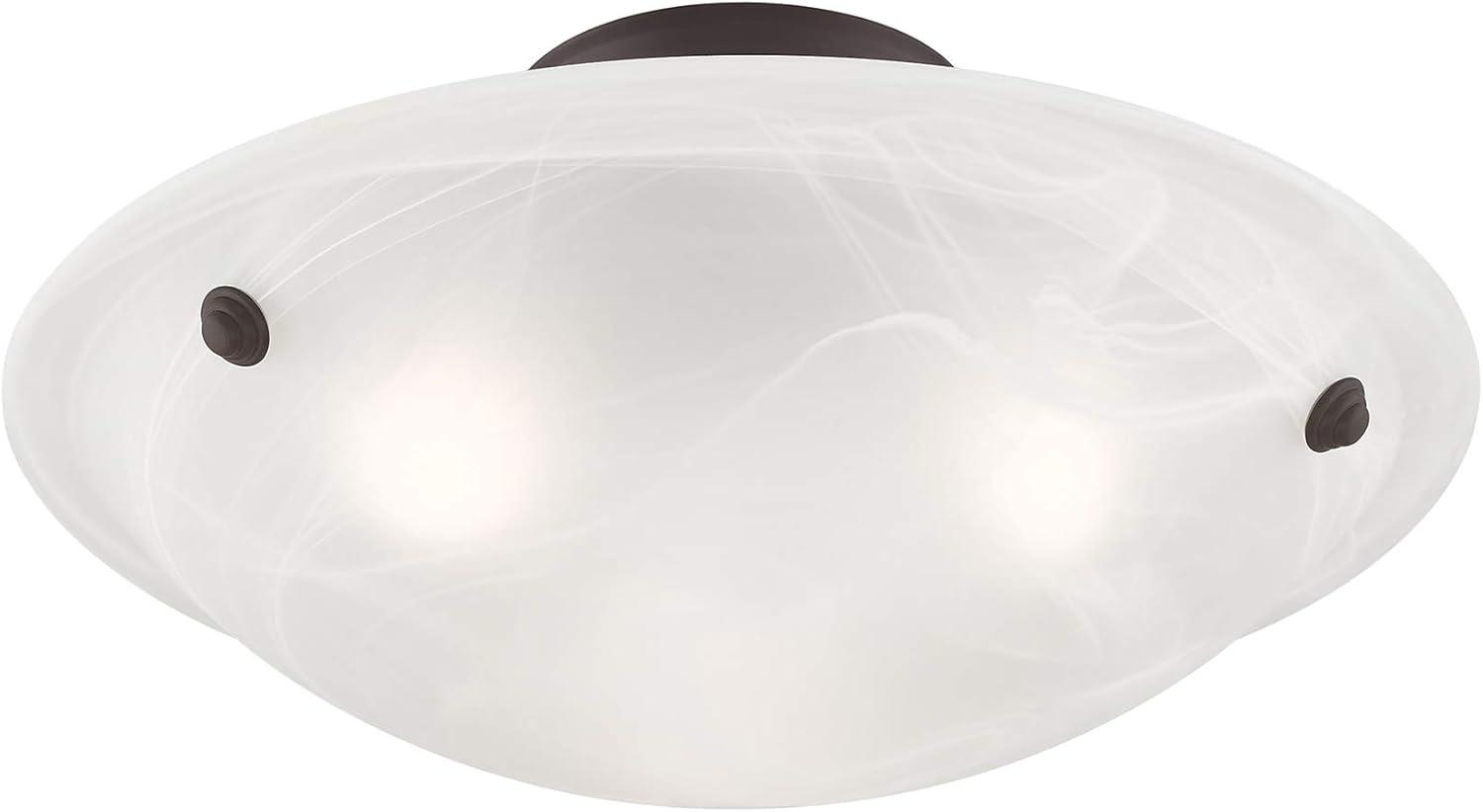 Livex Lighting Oasis 3 - Light Flush Mount in  Bronze