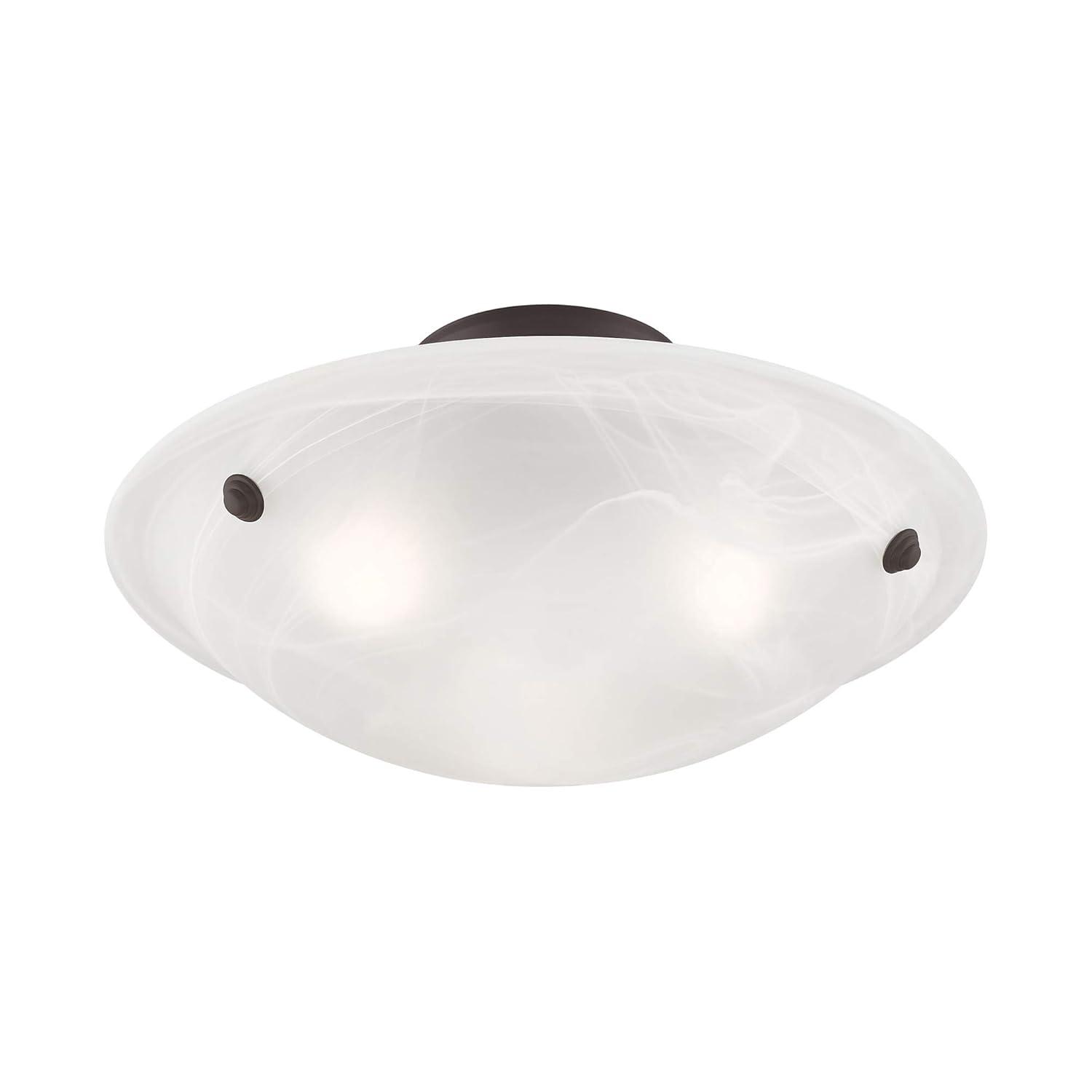 Livex Lighting Oasis 3 - Light Flush Mount in  Bronze