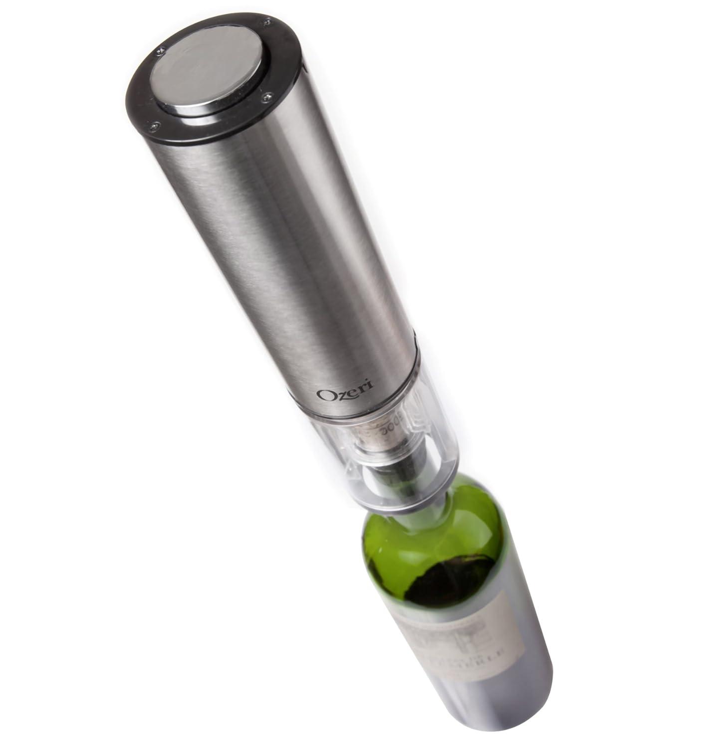 Ozeri Ozeri Extravo Electric Wine Opener in Stainless Steel with Auto Activation