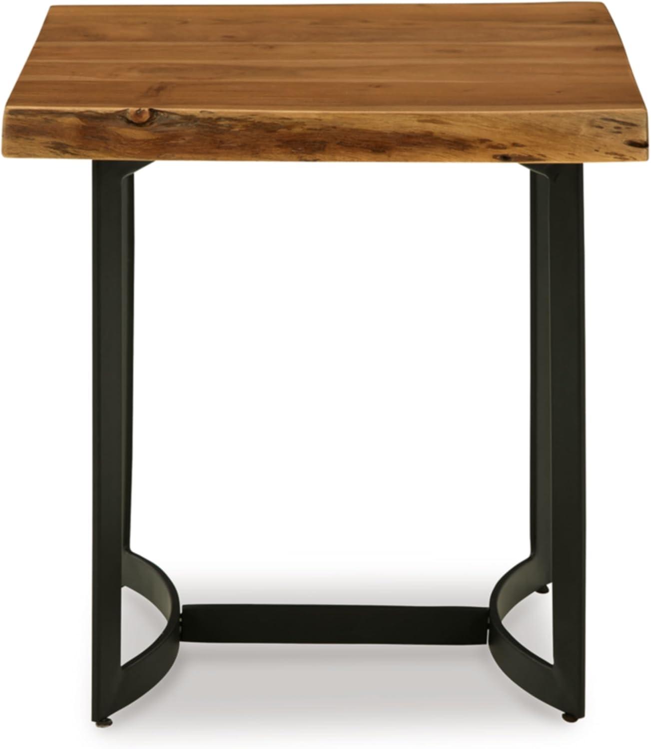 Signature Design by Ashley Fortmaine End Table, Brown & Black