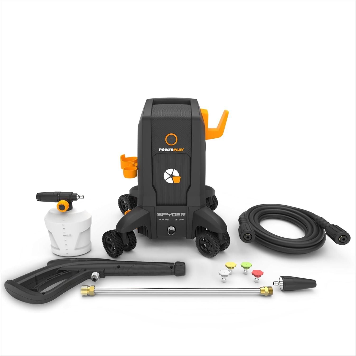 Spyder Pulse 2100 PSI Electric Pressure Washer with Plastic Hose