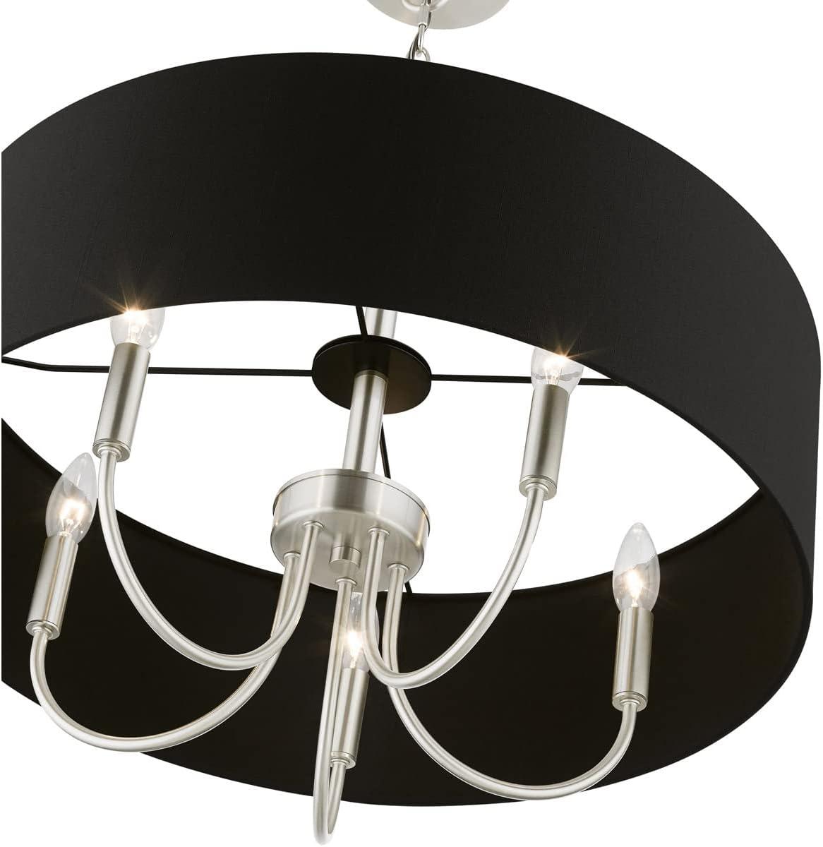 Livex Lighting Huntington 5 - Light Pendant in  Brushed Nickel