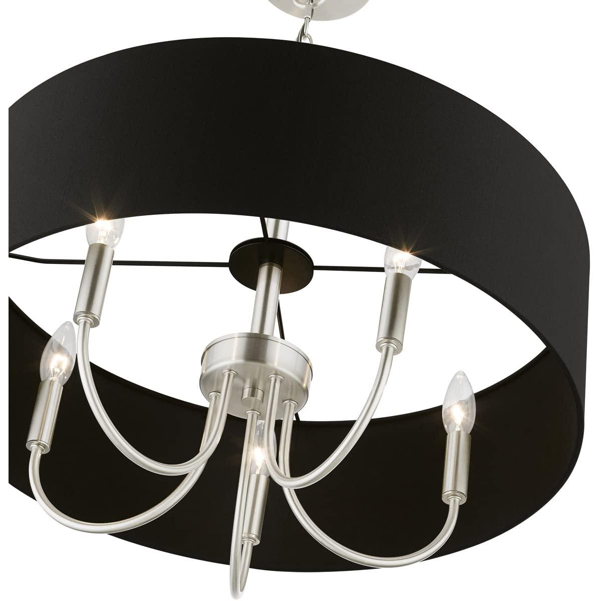 Livex Lighting Huntington 5 - Light Pendant in  Brushed Nickel