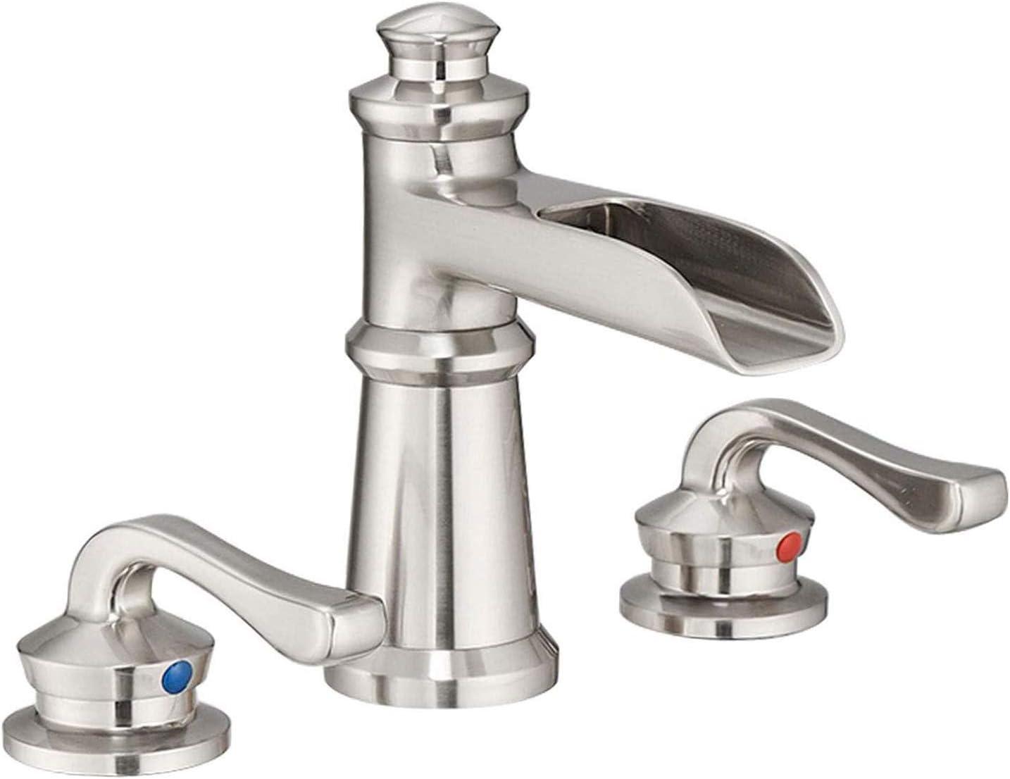 8-16 Inch 3 Holes 2 Handle Widespread Bathroom Sink Faucet