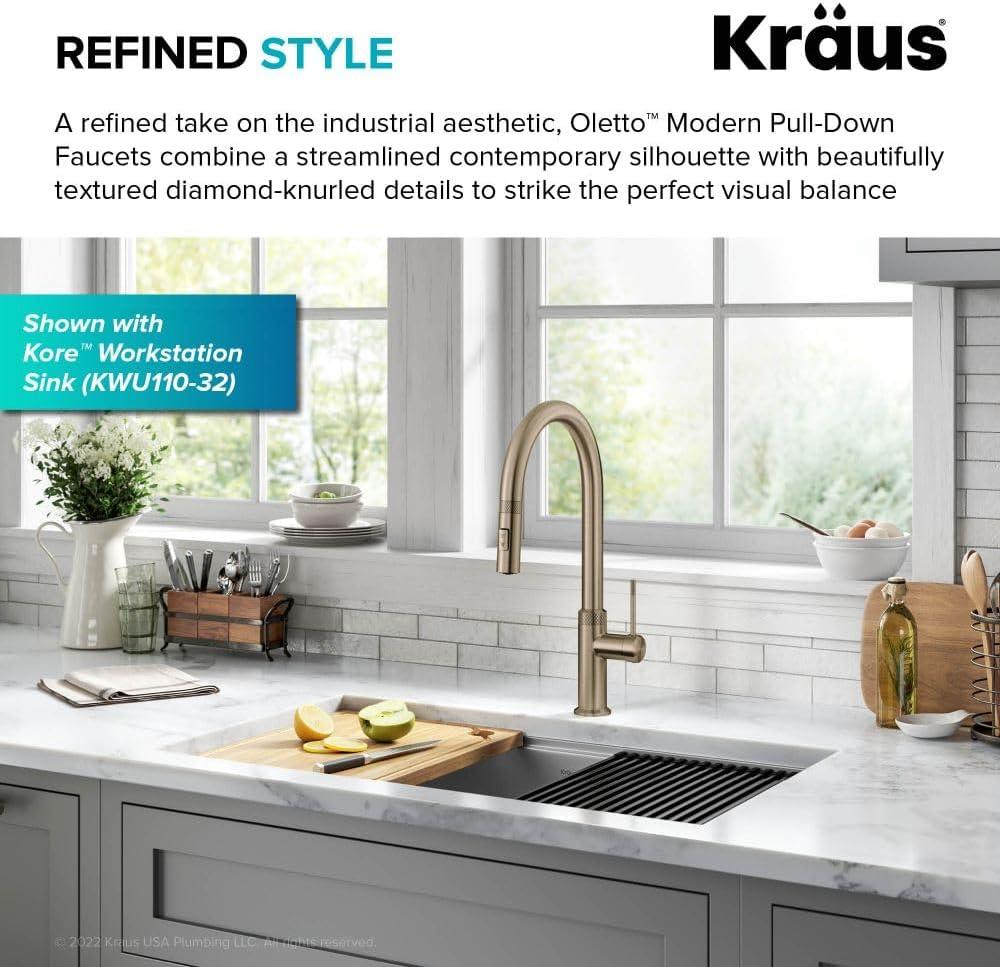 Kraus Oletto Single Handle High-arc Kitchen Faucet