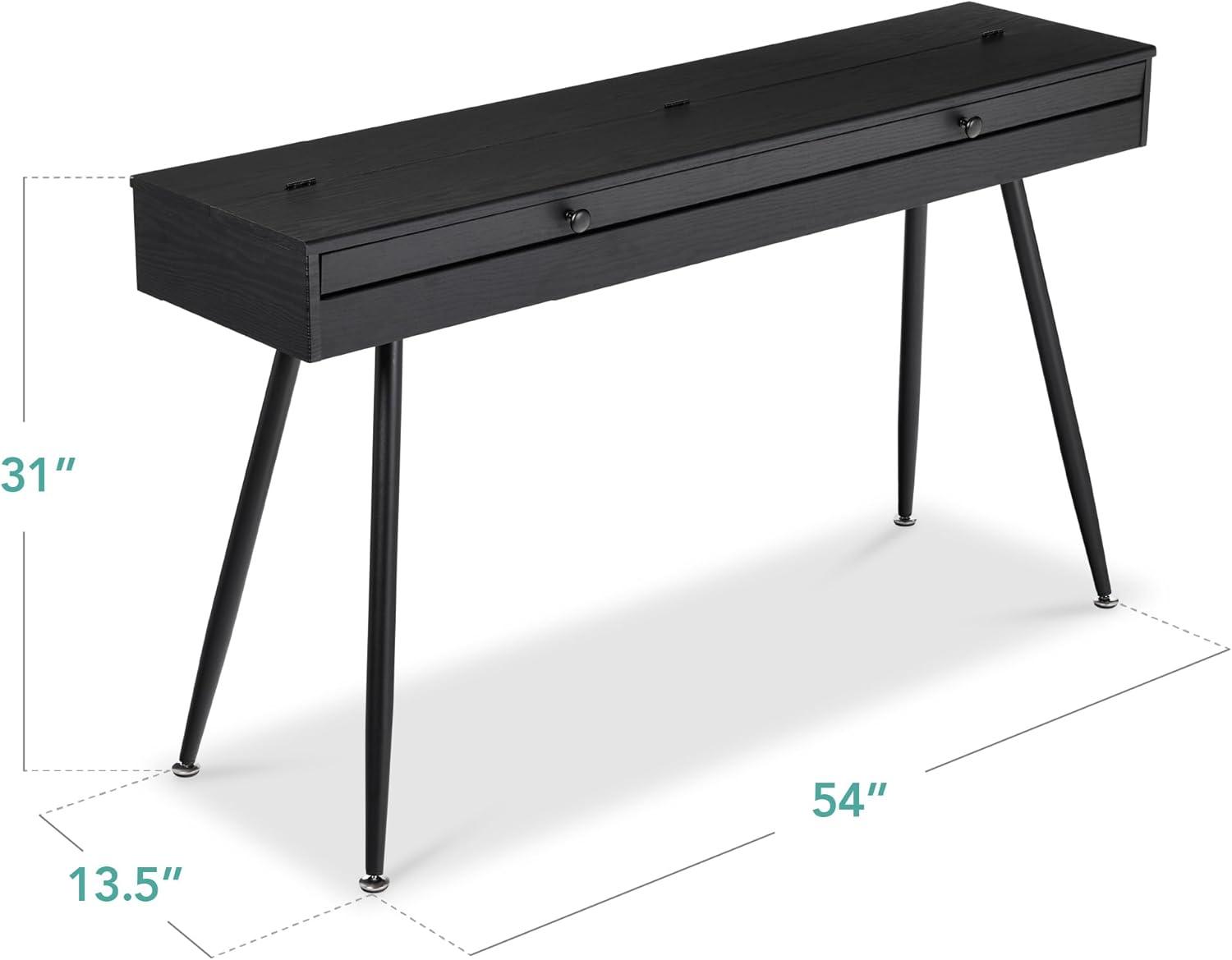 Best Choice Products Best Choice Product Modern 88 Key Fully Weighted Desk Style Digital Piano w/ Metal Legs, 3 Sustain Pedal - Natural