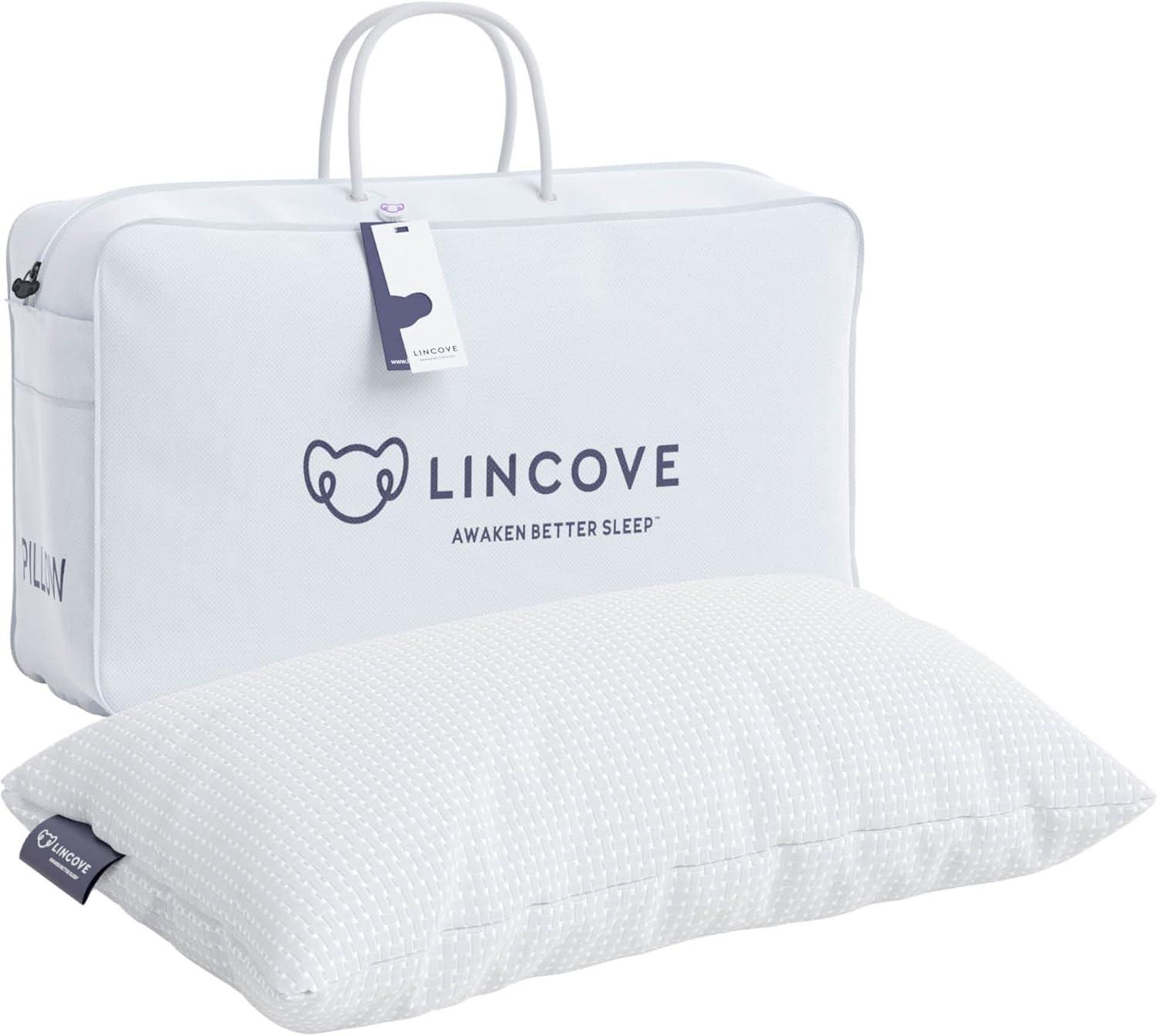 Lincove® Lincove Rayon From Bamboo Pillow - Hotel Quality, Soft for Stomach Sleepers, 1 Pack