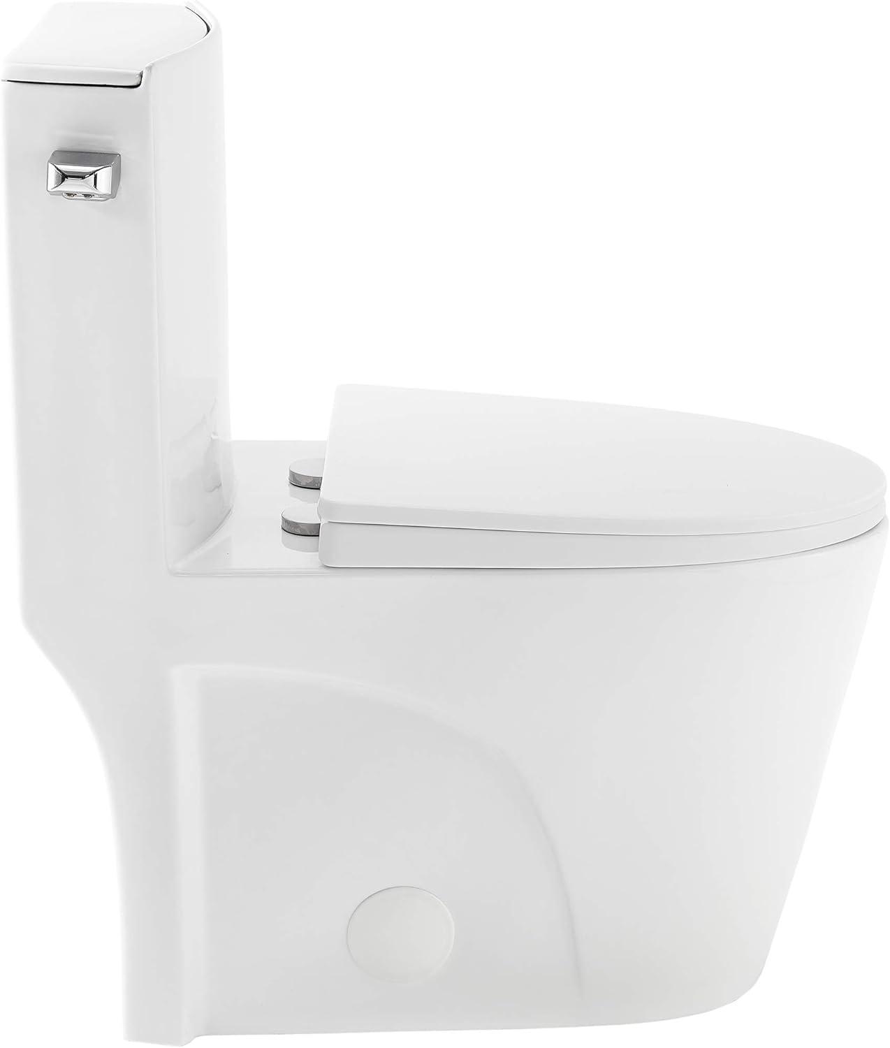 St. Tropez One Piece Elongated Toilet Dual Vortex Flush 1.28 gpf