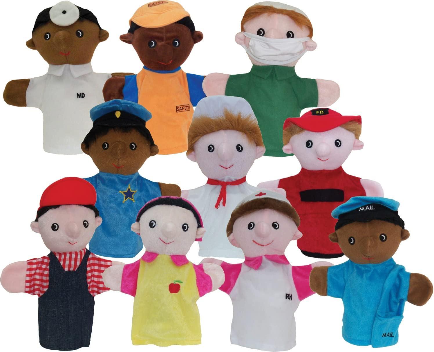 Get Ready Kids Community Helper Puppets, Set of 10