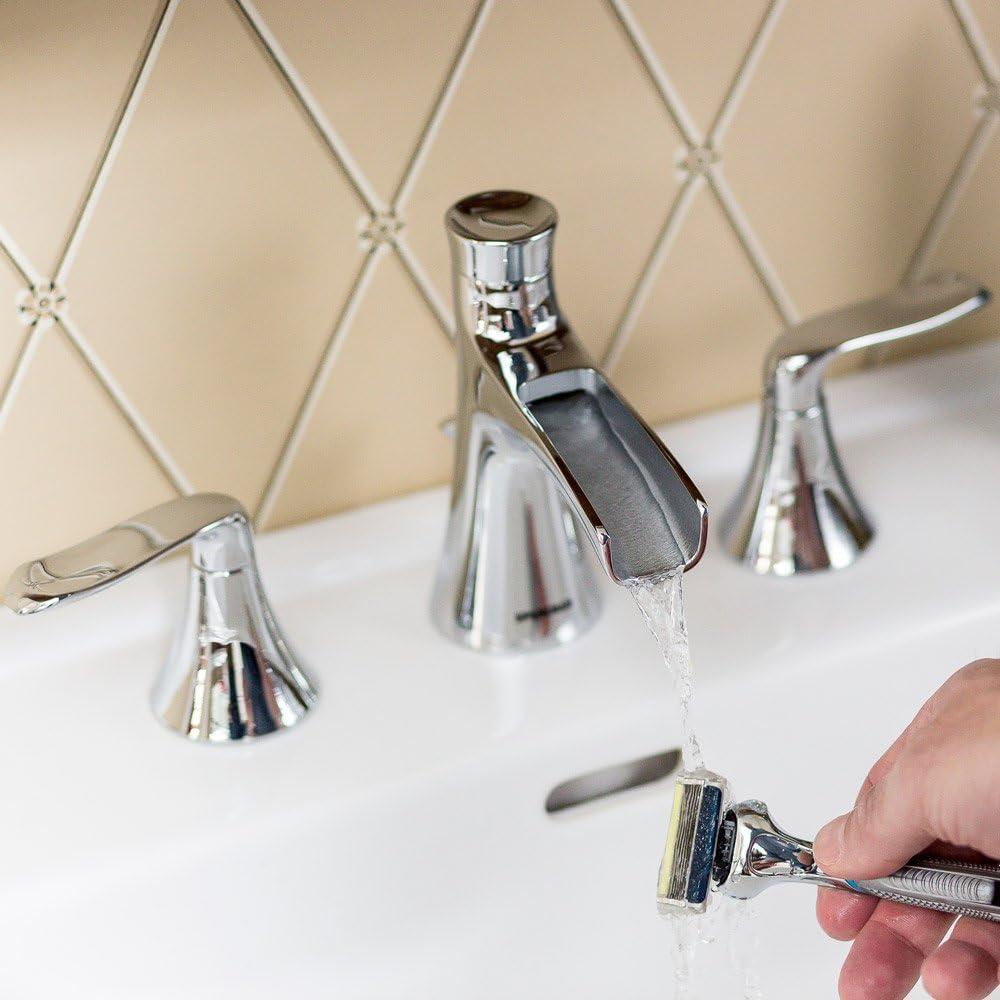 Polished Chrome Widespread Waterfall Bathroom Faucet with Lever Handles