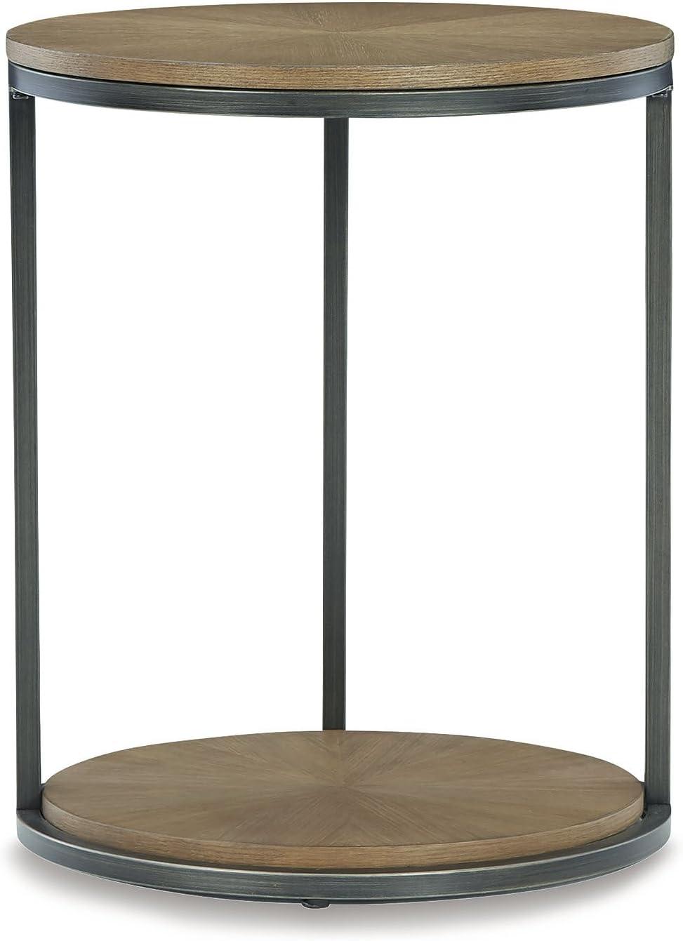 Signature Design by Ashley Contemporary Fridley End Table  Brown/Black