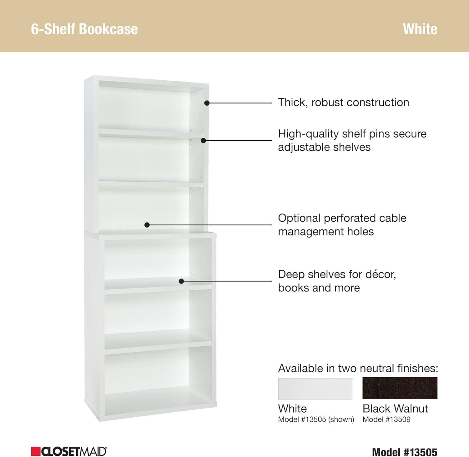 Decorative 82.3" H x 30" W Standard Bookcase