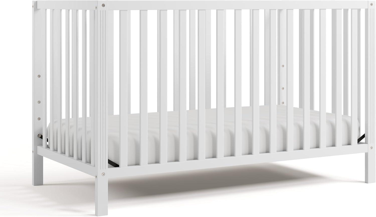 Storkcraft Morningside 5-in-1 Convertible Crib - White