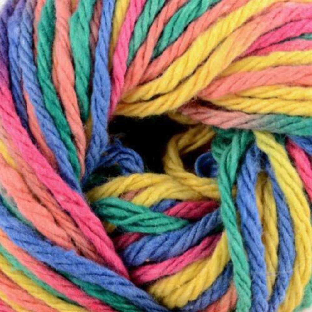 Premier Yarns Home Cotton Cone Yarn, Ideal Knitting and Crochet Supplies, Cotton-Polyester Blend, Multi, Water Lilies
