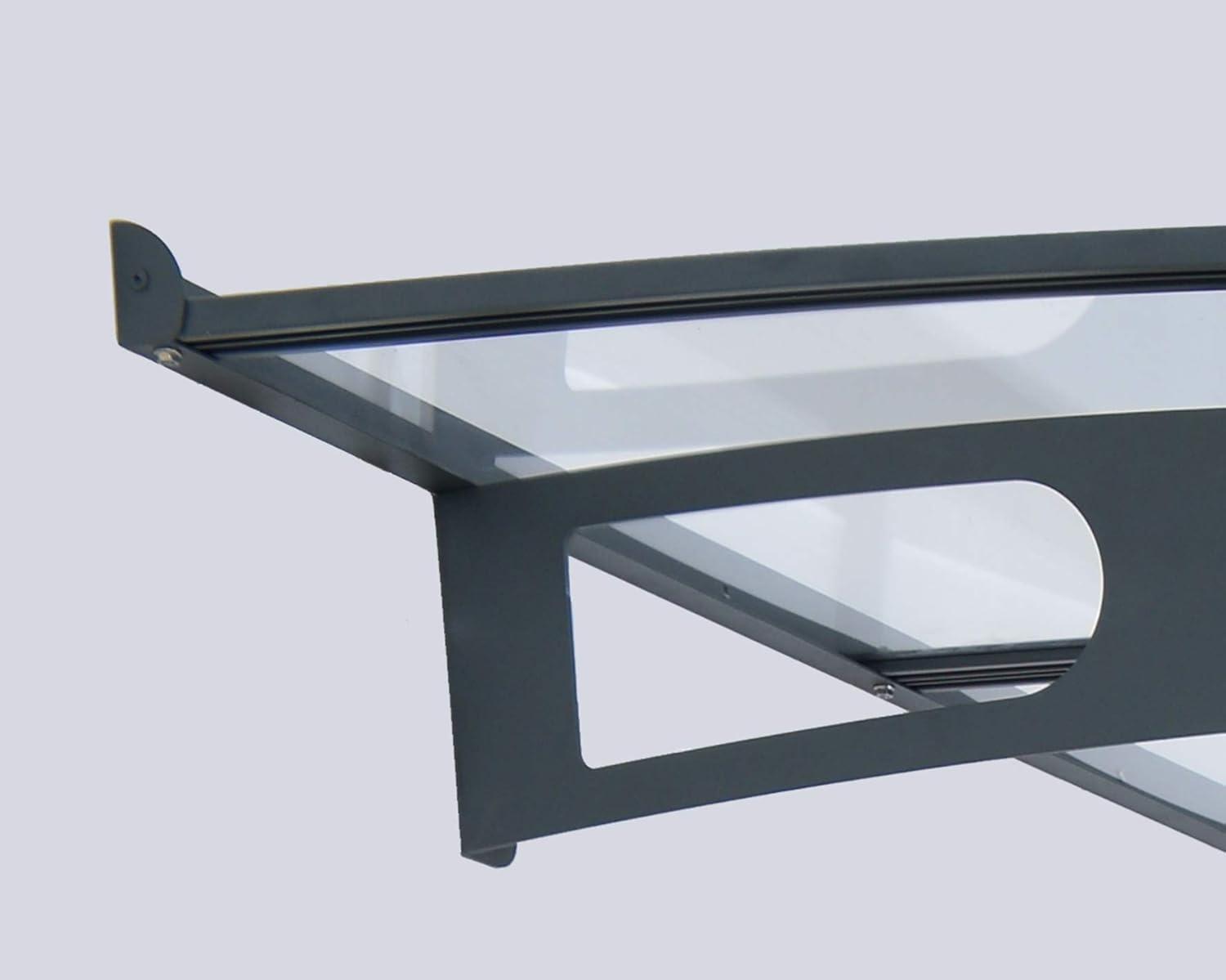 Canopia Palram - Canopia Vega 79.7'' W x 96.3'' D Acrylic Glass Gray Cover Stationary Patio Awning & Reviews | Wayfair