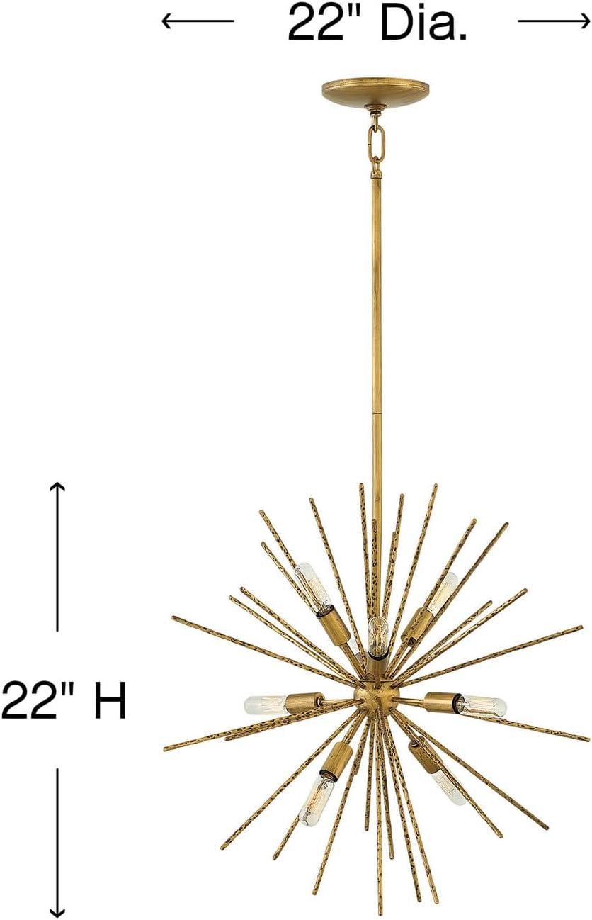 -Eight Light Stem Hung Pendant-22 Inches Wide By 22 Inches Tall Fredrick Ramond Lighting Fr43014bng