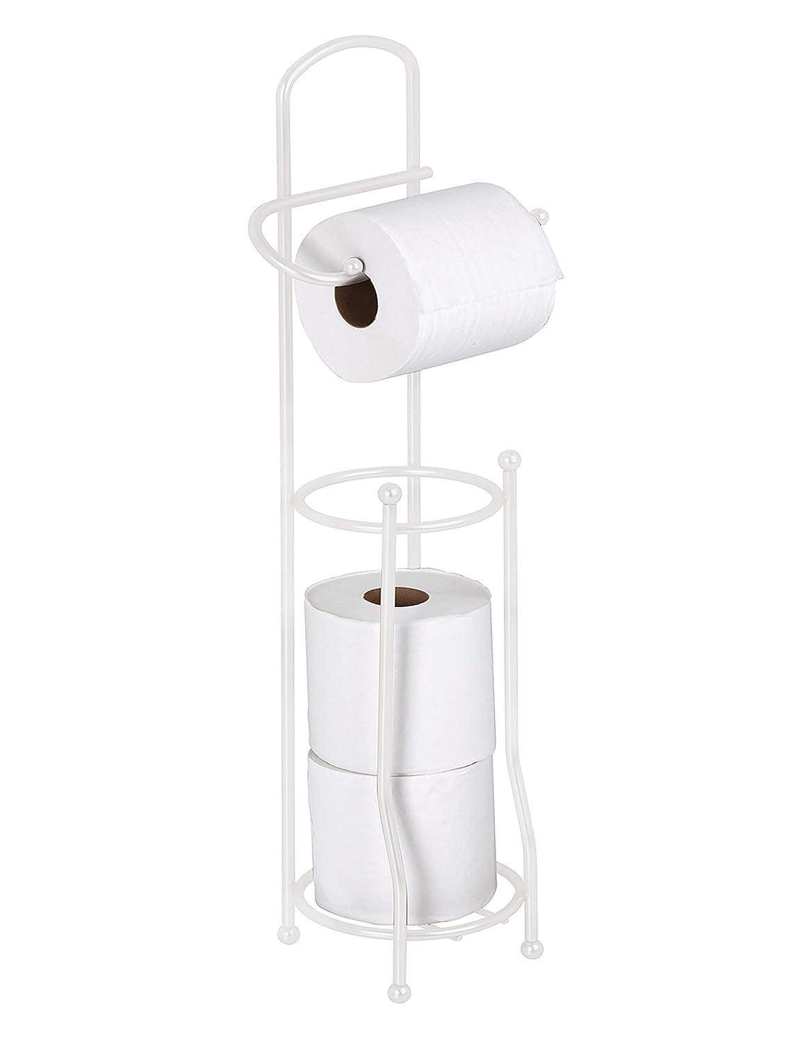 Bath Bliss Toilet Tissue Holder/Dispenser, White