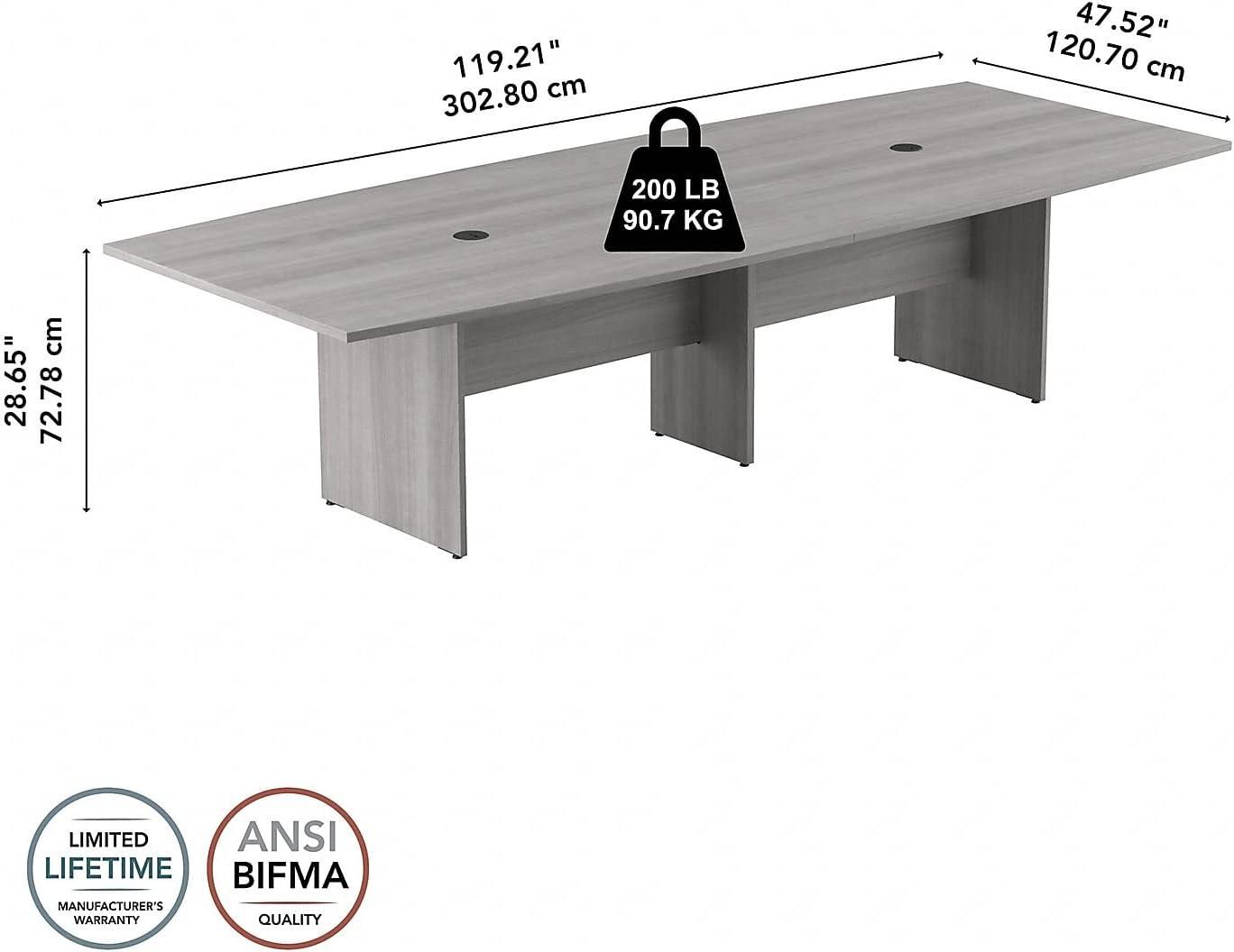 BBF 119'' Boat Shaped Conference Table