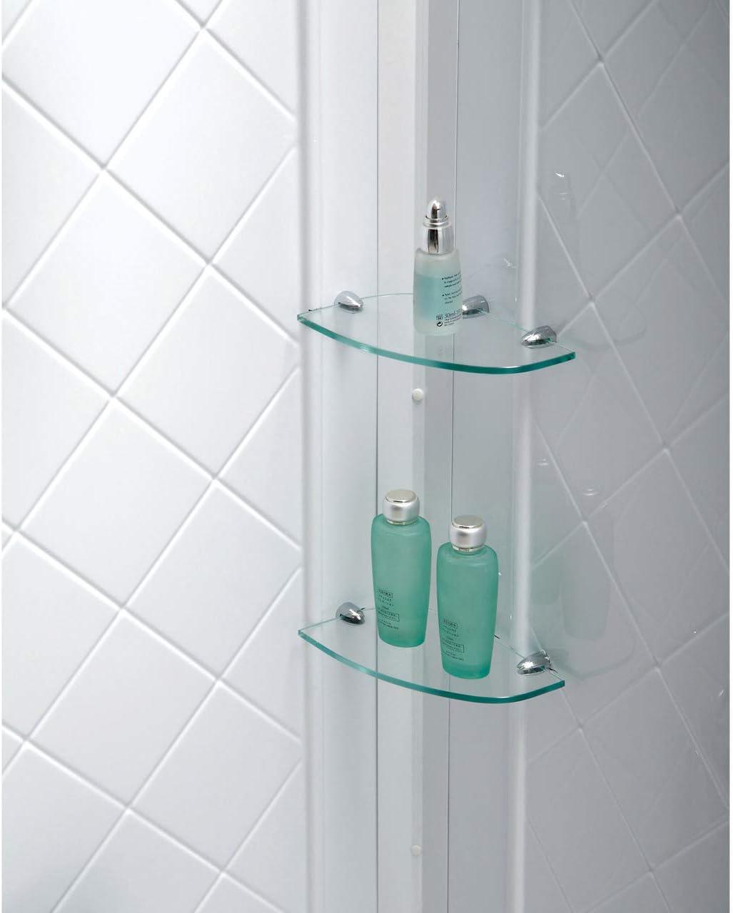 Qwall 36" W x 76.75" H Framed Neo-angle Shower Stall and Base Included