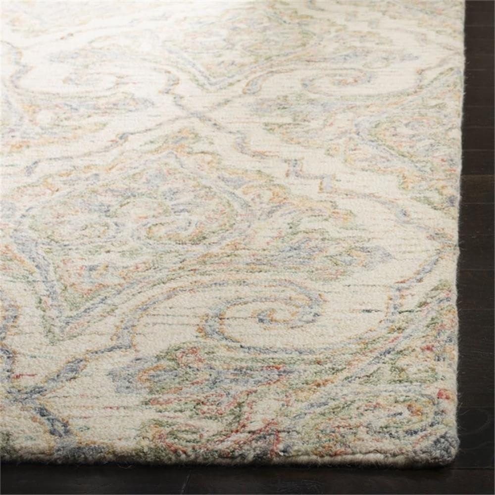 Aubusson AUB103 Hand Tufted Area Rug - Ivory/Green - 8'x10' - Safavieh.