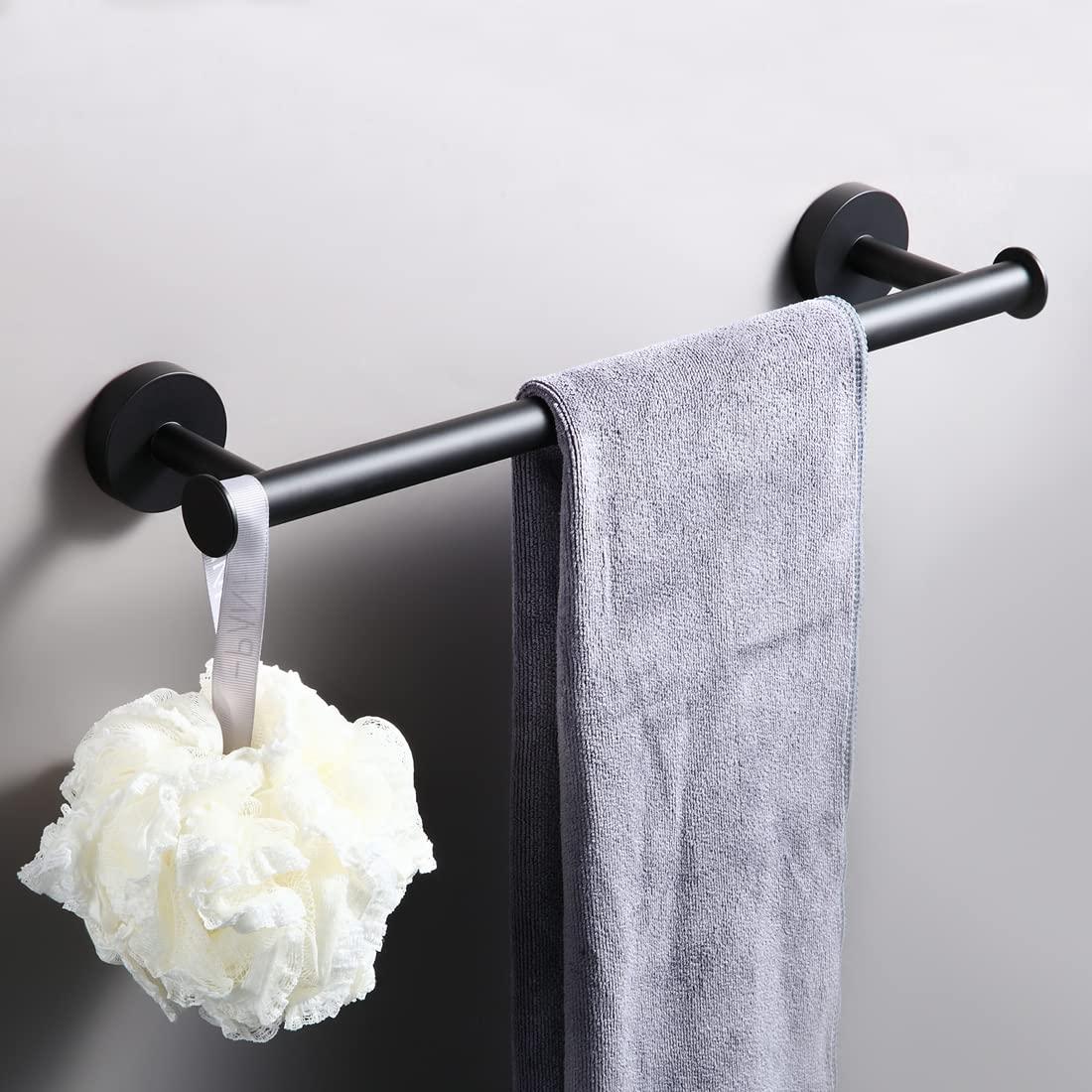 16" Towel Bar Rail Brushed Nickel Wall Mounted Towel Holder Bathroom Kitchen Cloths Hanger 304 Stainless Steel