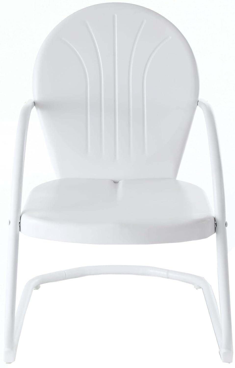 Griffith Metal Chair in White Finish