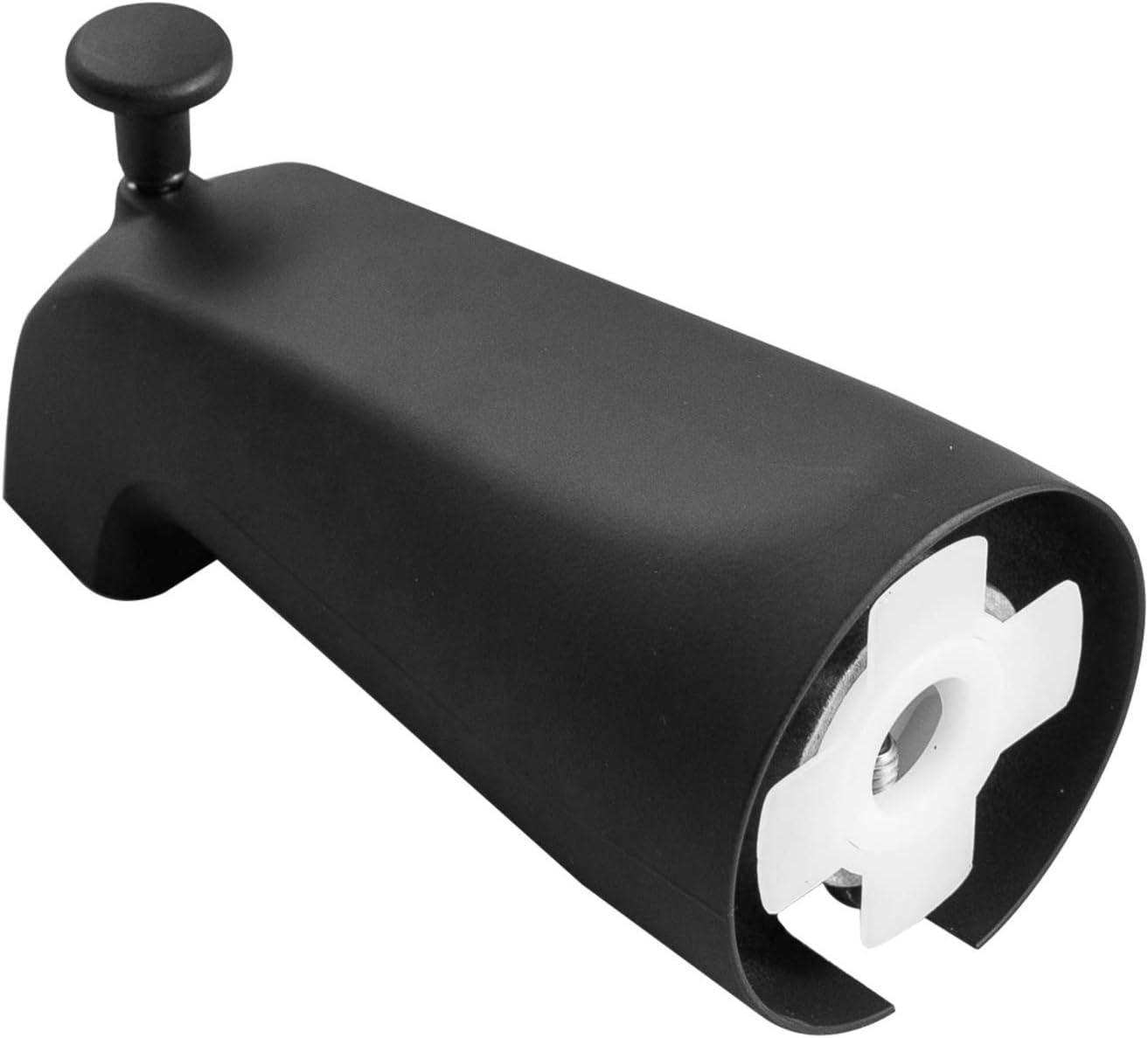 Matte Black Copper Deck Mounted Tub Spout with Diverter