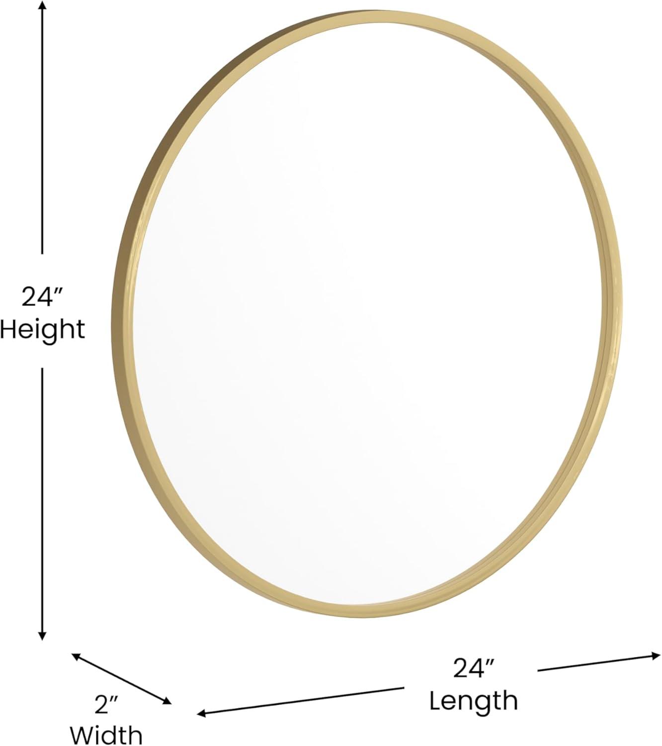 Taylor & Logan Metal Round Wall Mirror