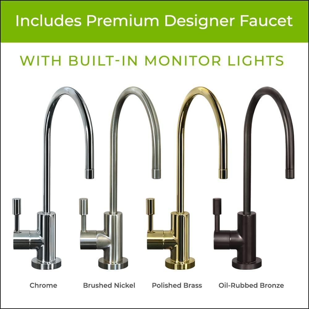 WaterChef U9000 Premium Under-Sink Water Filtration System w Intelligent Monitor