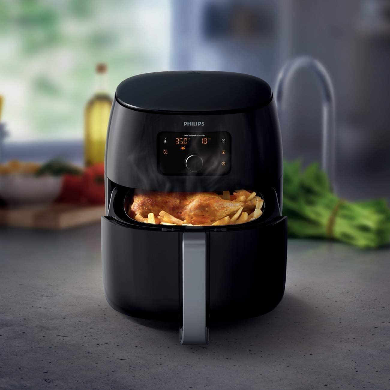Philips Premium Airfryer XXL with Fat Removal and Rapid Air Technology (Black)
